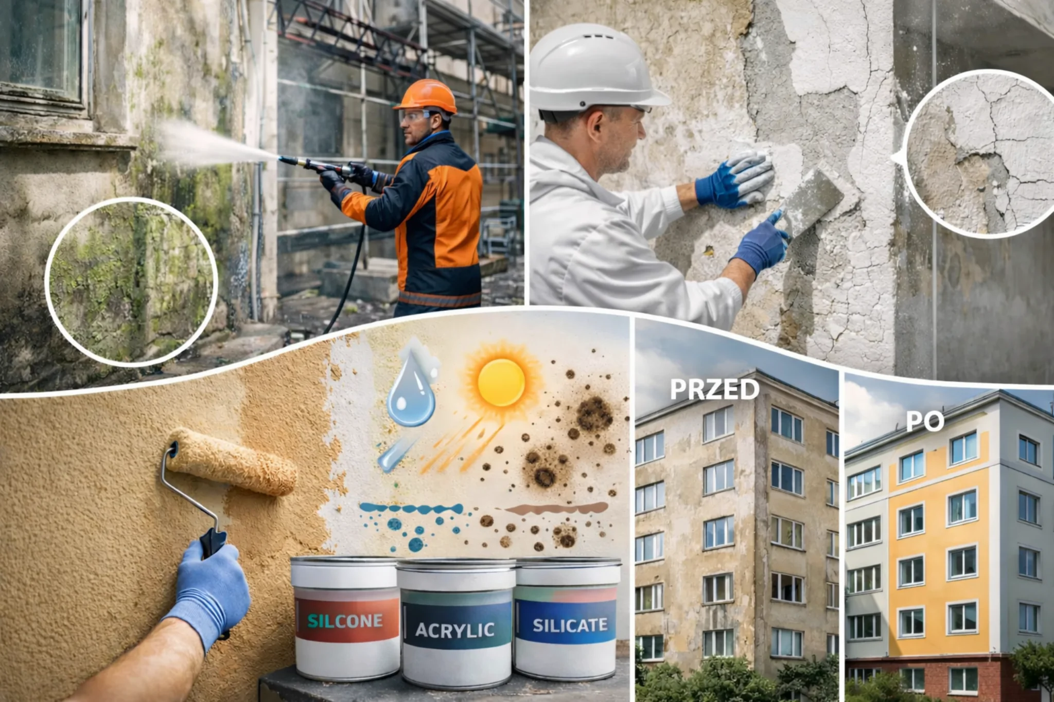 Malowanie i tynkowanie elewacji